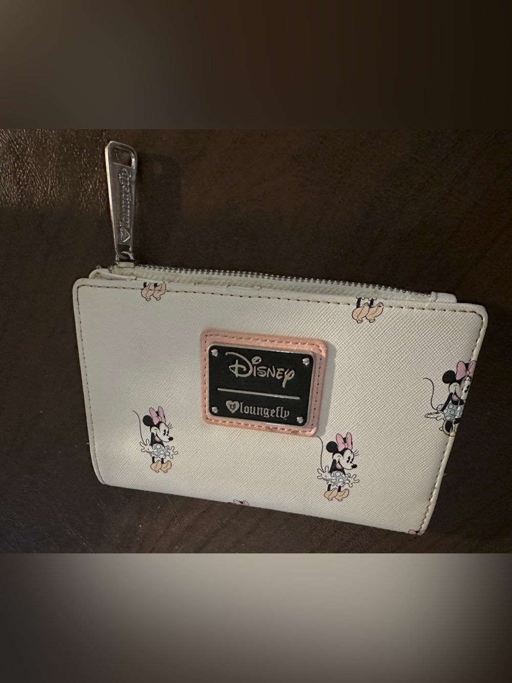 Disney x Loungefly Mini Wallet - *White Minnie Mouse Print*